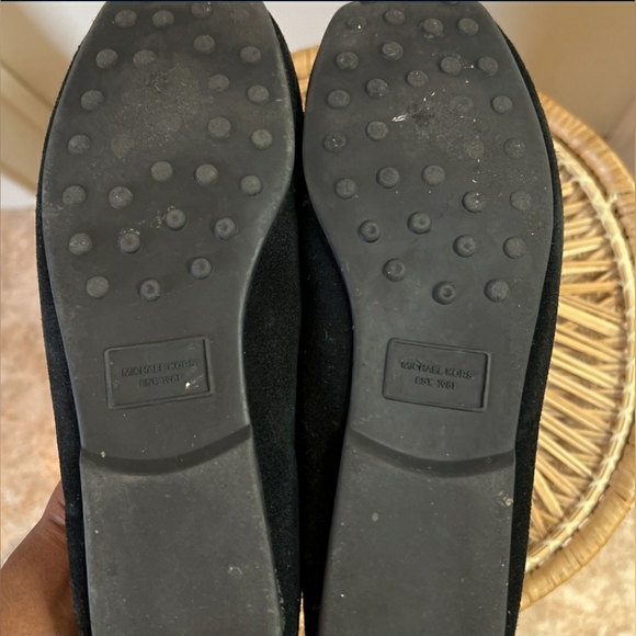 Michael Kors Designer MK Black Loafers Slip On Size 7 - Picture 3 of 5